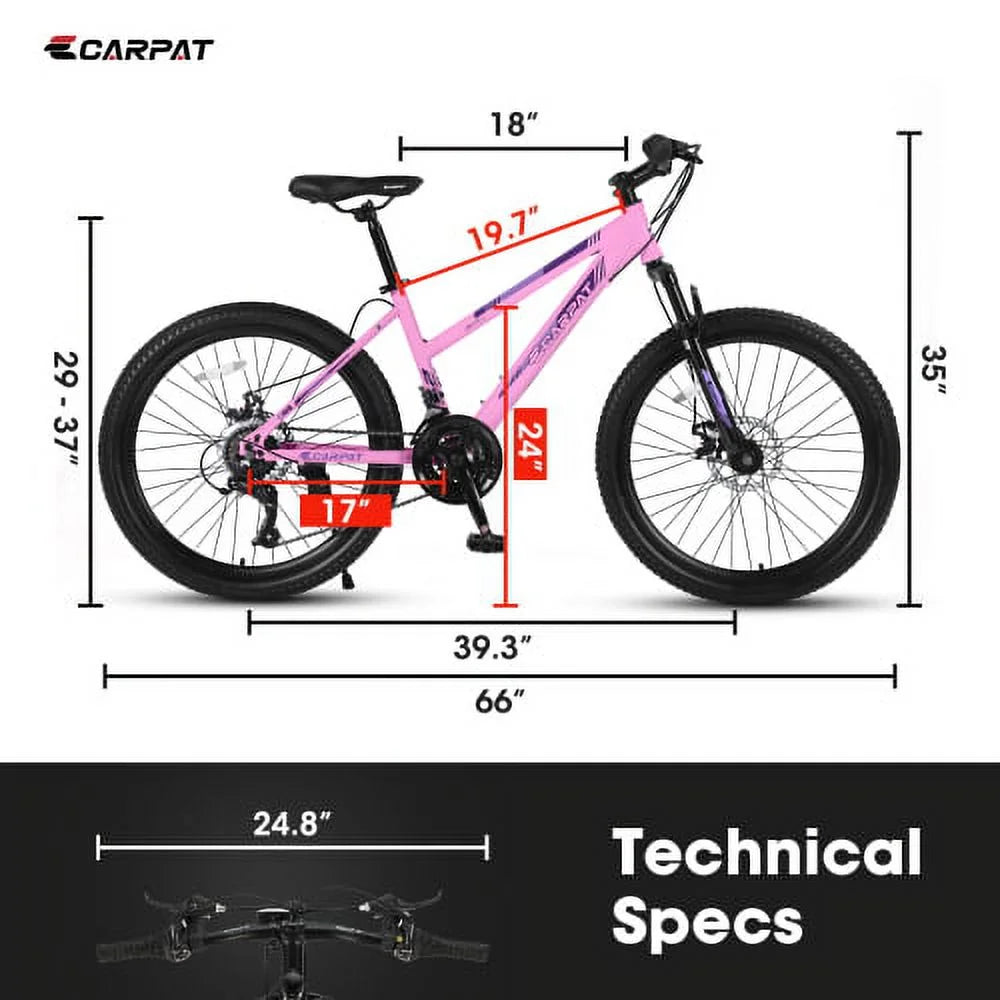 24 inch Pink Mountain Bike E5668
