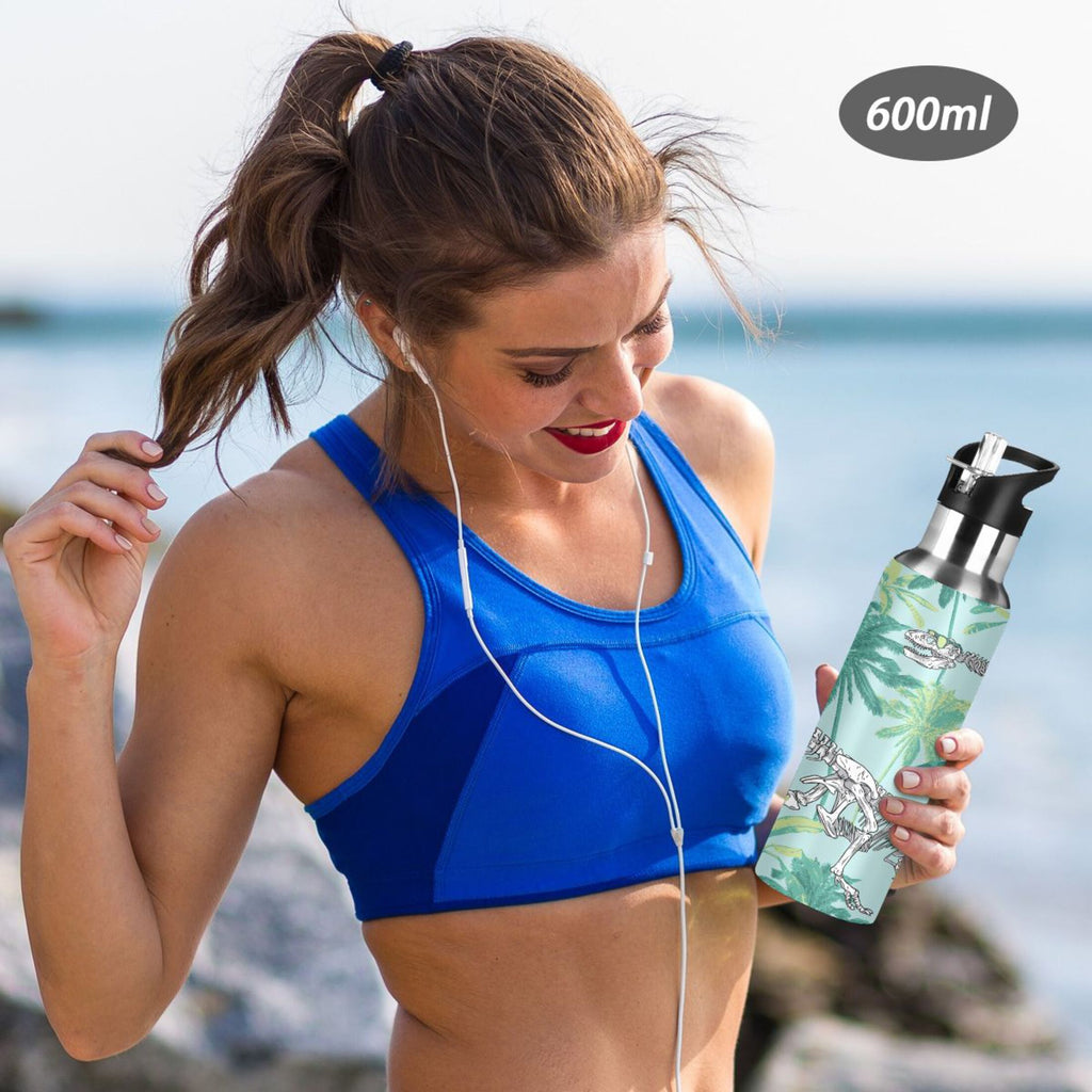 Stainless Steel Water Bottle with Straw Lid Vacuum Insulated 20 OZ T272