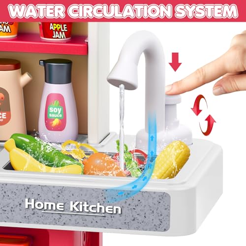 Kids Play Kitchen Set with Sound & Light C2315
