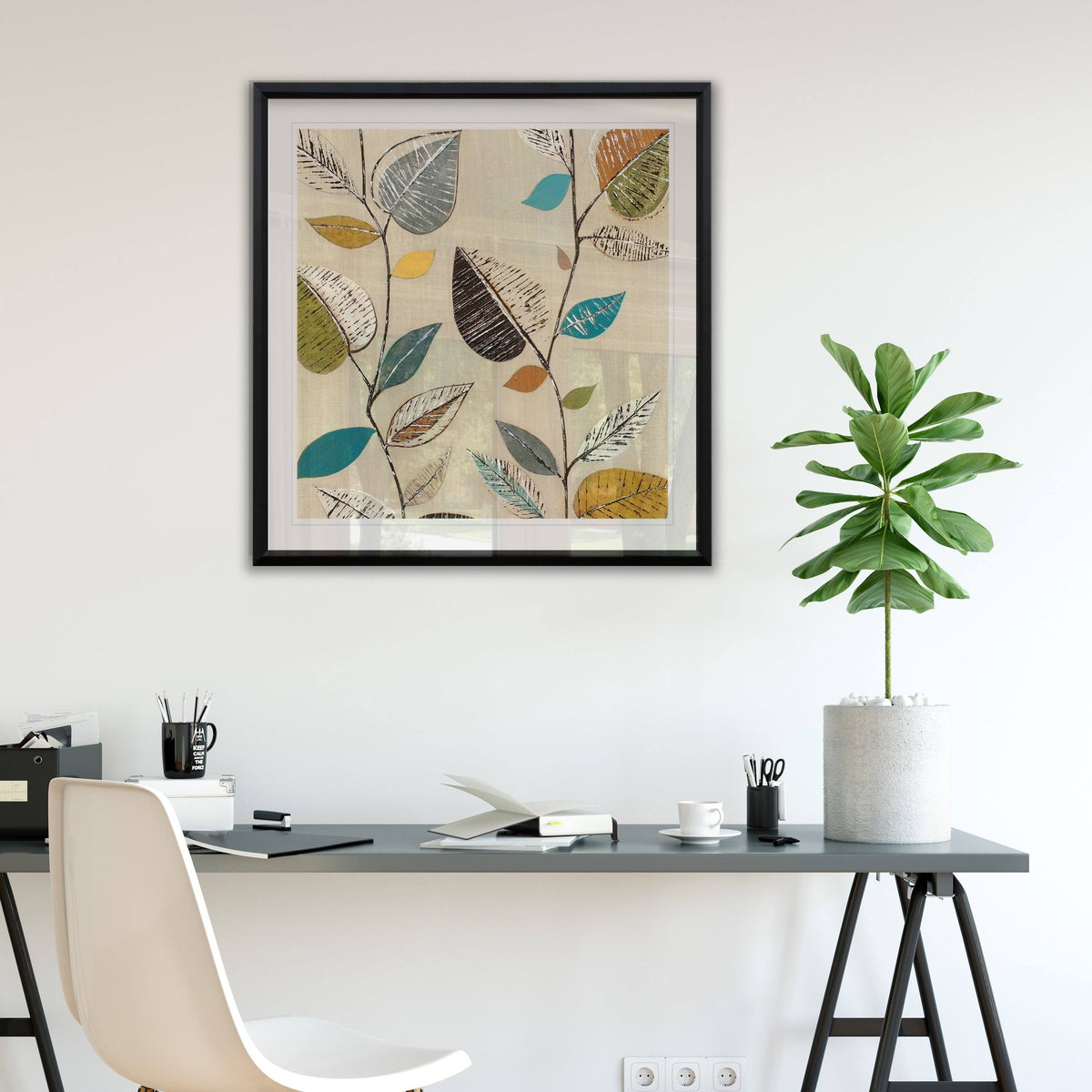 Framed Giclee Print 32x32 U5255