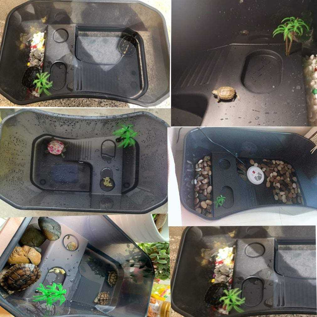 Turtle Tank Aquarium with Platform Plants L690