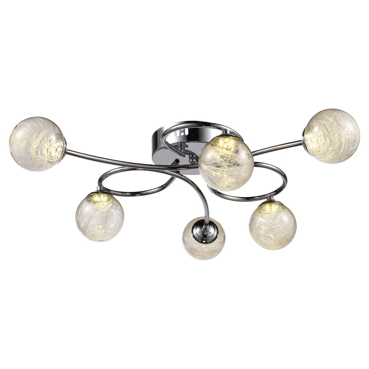 Polished Chrome LED Flush Mount S437