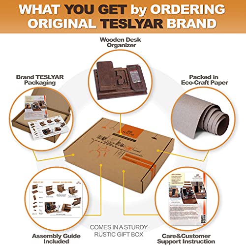Wood Phone Docking Station Organizer A46854