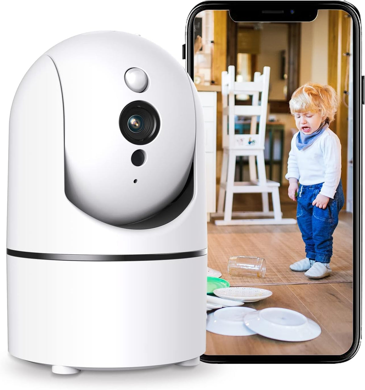 2K 4MP WiFi Indoor Security Camera Pack of 2 I78295
