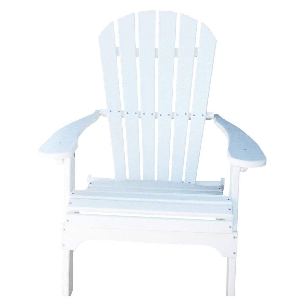 Alpine White Folding Recycled Poly Adirondack Chair P394078