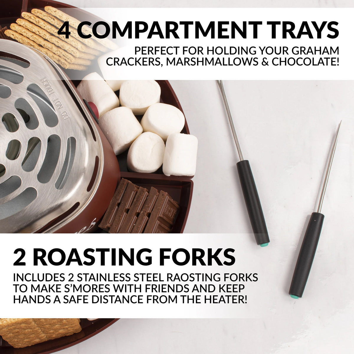 Indoor Electric Stainless Steel S'mores Maker S7695