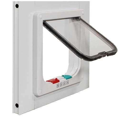Cat Door for Sash Windows Adjustable Aluminum Frame U999