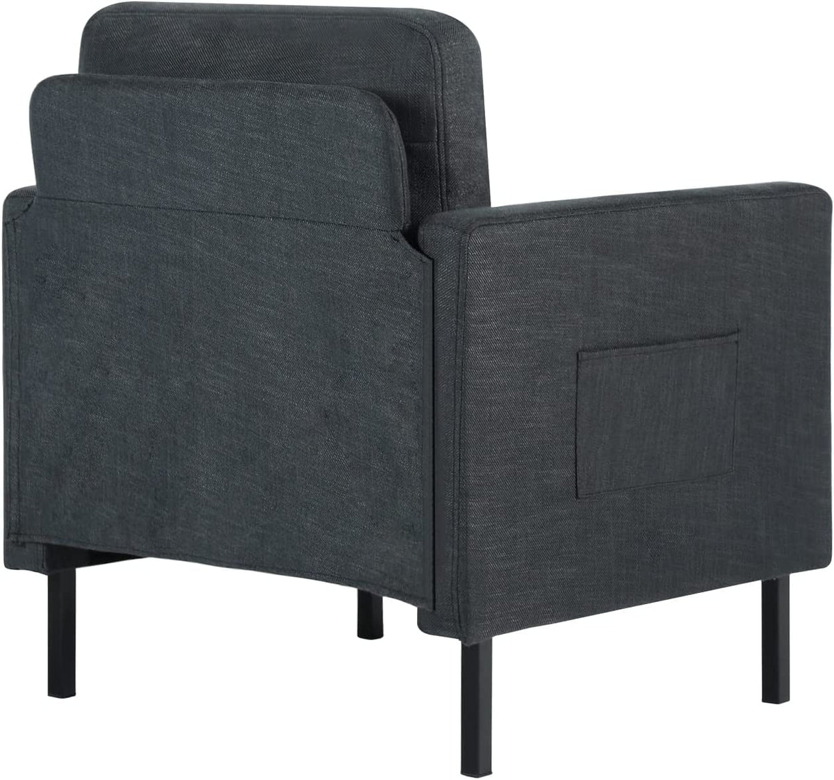 Dark Gray Upholstered Accent Chair A4427