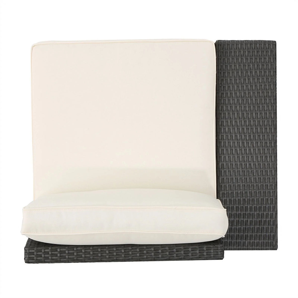 Gray 9 Seater Sectional Sofa and Club Chair Chat Set U7939