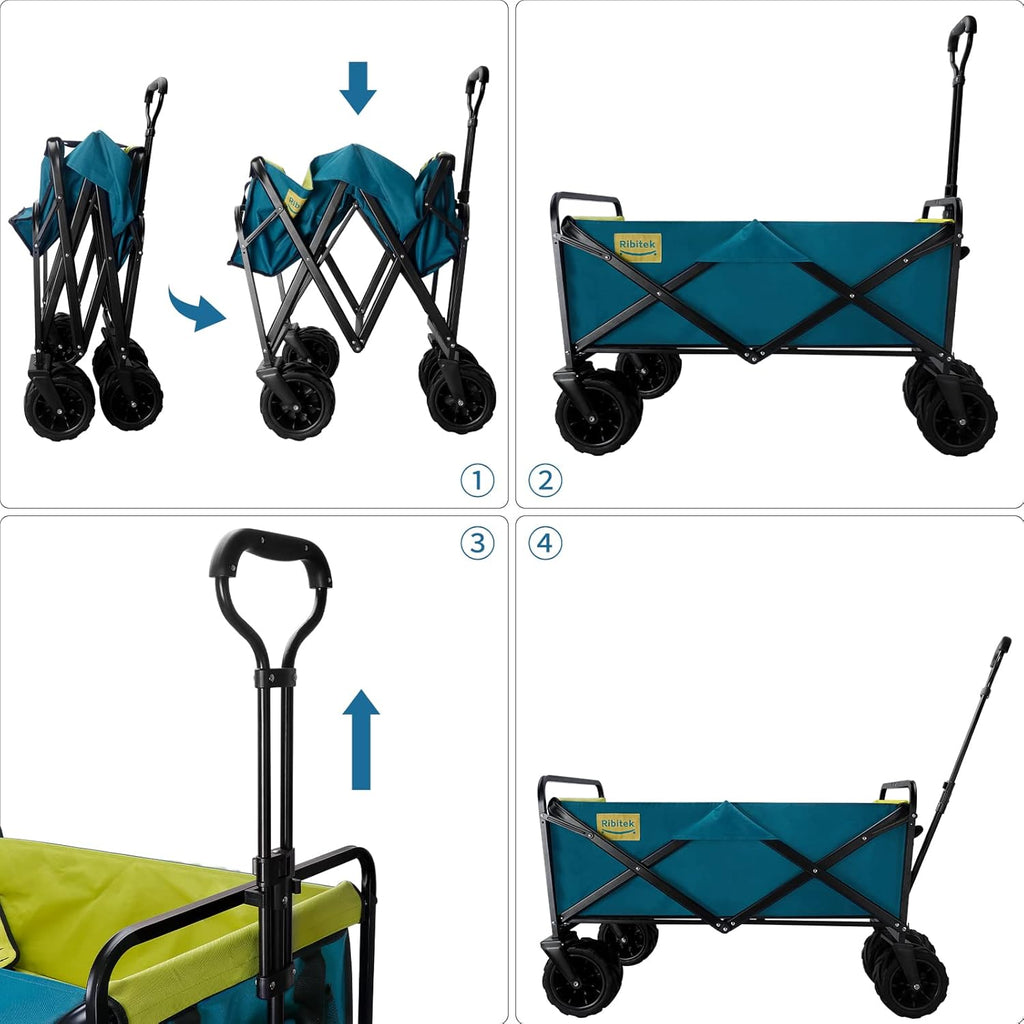 Collapsible Folding Wagon with Big Wheels P195368