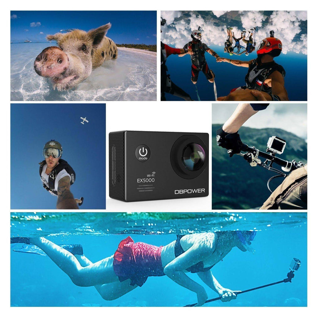 14MP 1080p HD WiFi Waterproof Sports Cam B4589