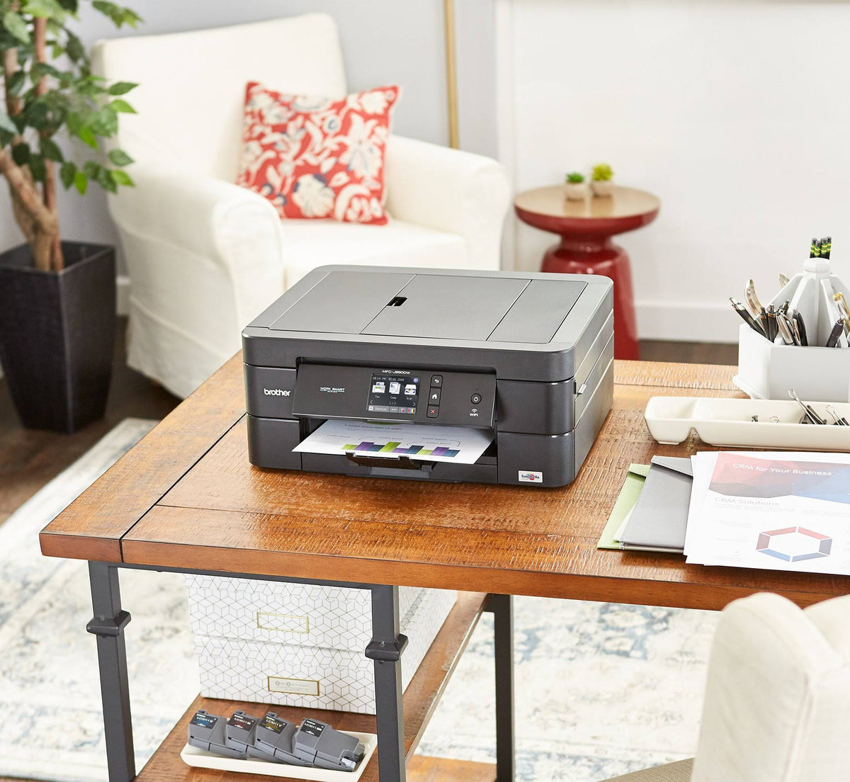Black Wireless All-in-One Inkjet Printer T867328
