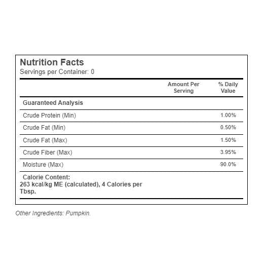 Pumpkin Pet Puree J893515