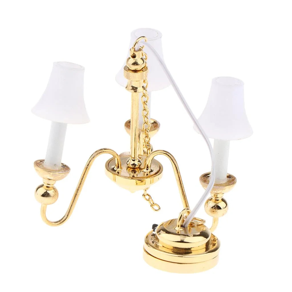 1/12 Miniature Ceiling LED Lamp with Button Battery X97909