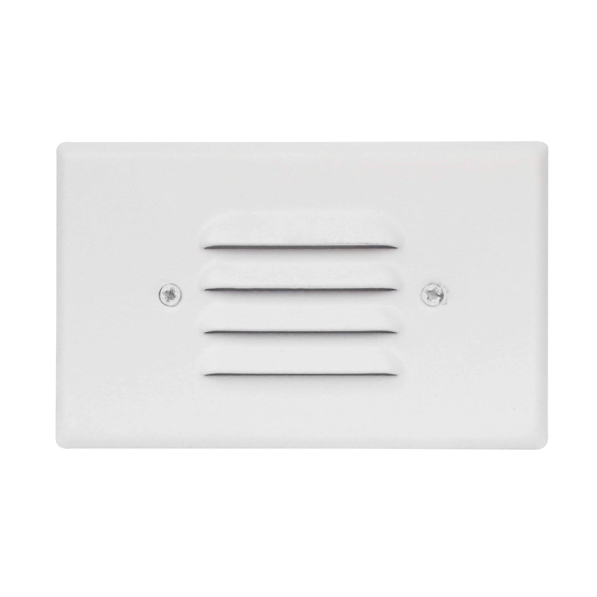 3 Pack White Angled Louver Step Light with Vertical/Horizontal Plate U8324