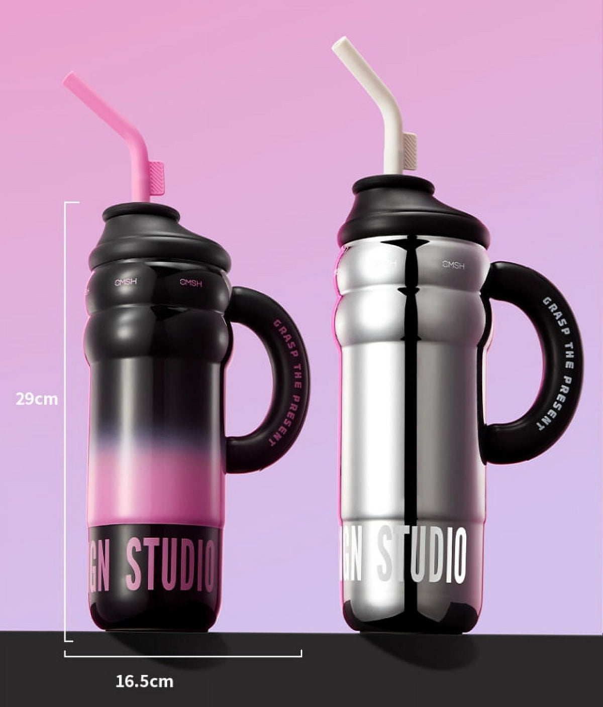 40 oz Stainless Steel Tumbler with Handle V742