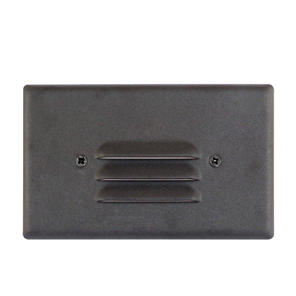 3 Pack White Angled Louver Step Light with Vertical/Horizontal Plate U8324