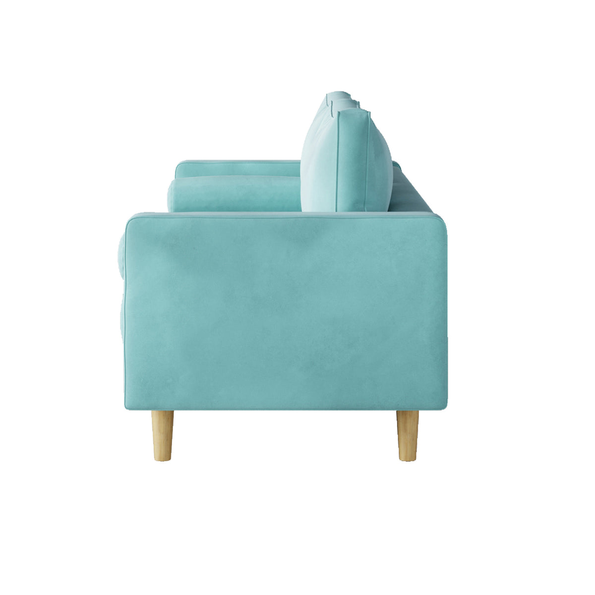 Modern Green Velvet Double Seat Sofa Y9281