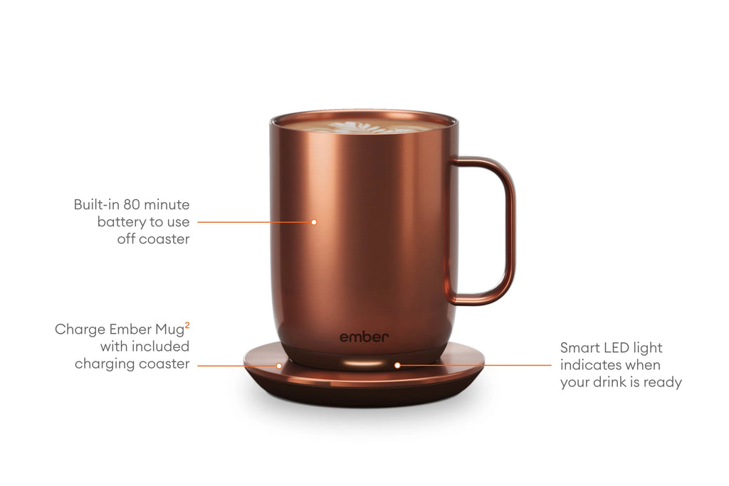 14 oz Black Smart Mug D315