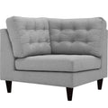 Grey Fabric Corner Sofa Chair H4083