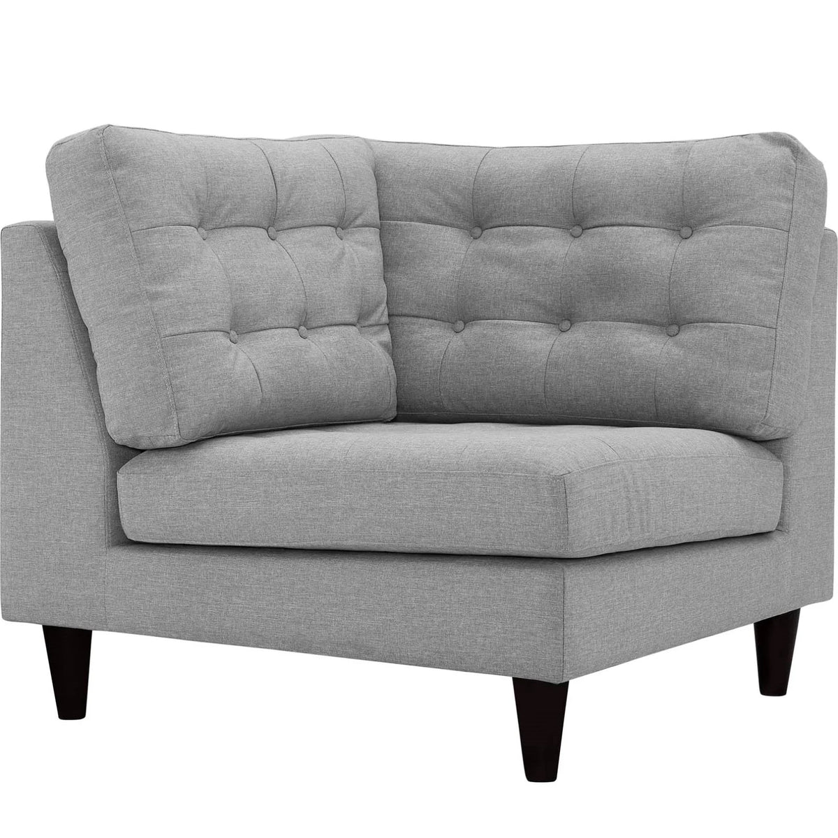 Grey Fabric Corner Sofa Chair H4083