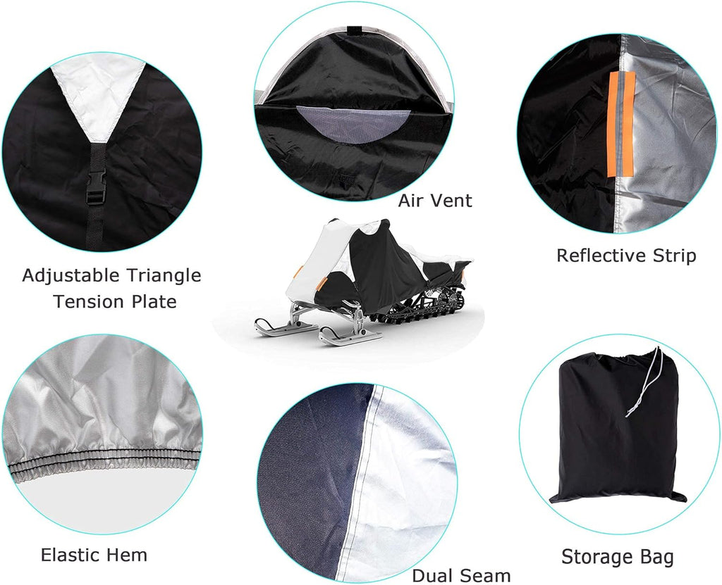 Waterproof Snowmobile Cover Fit up to 115 L22770