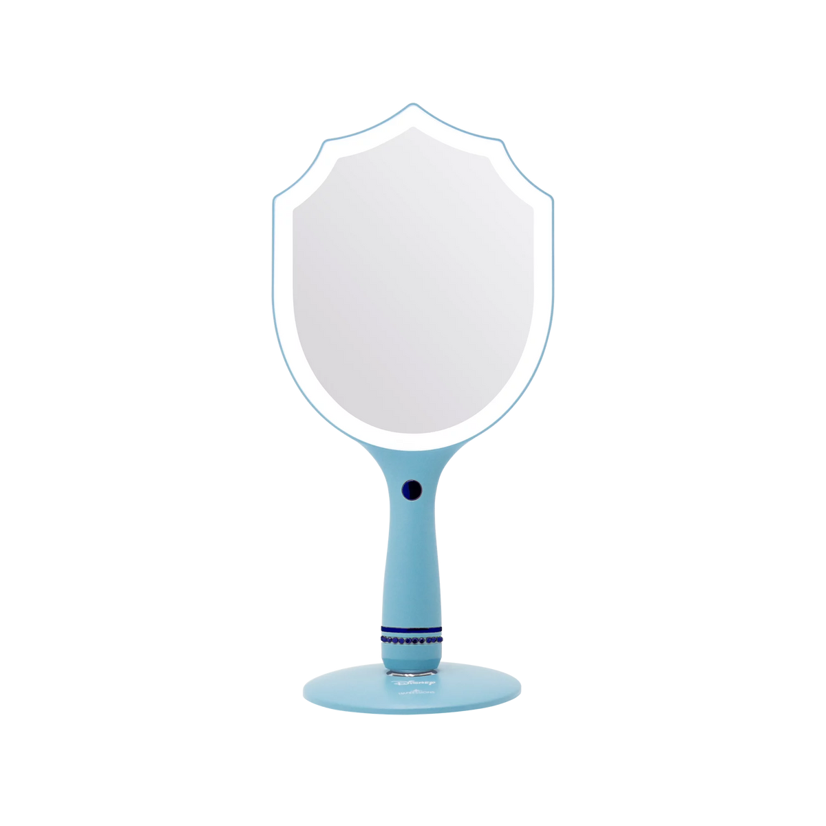 Handheld LED Lighted Makeup Mirror with Standing Base D99796
