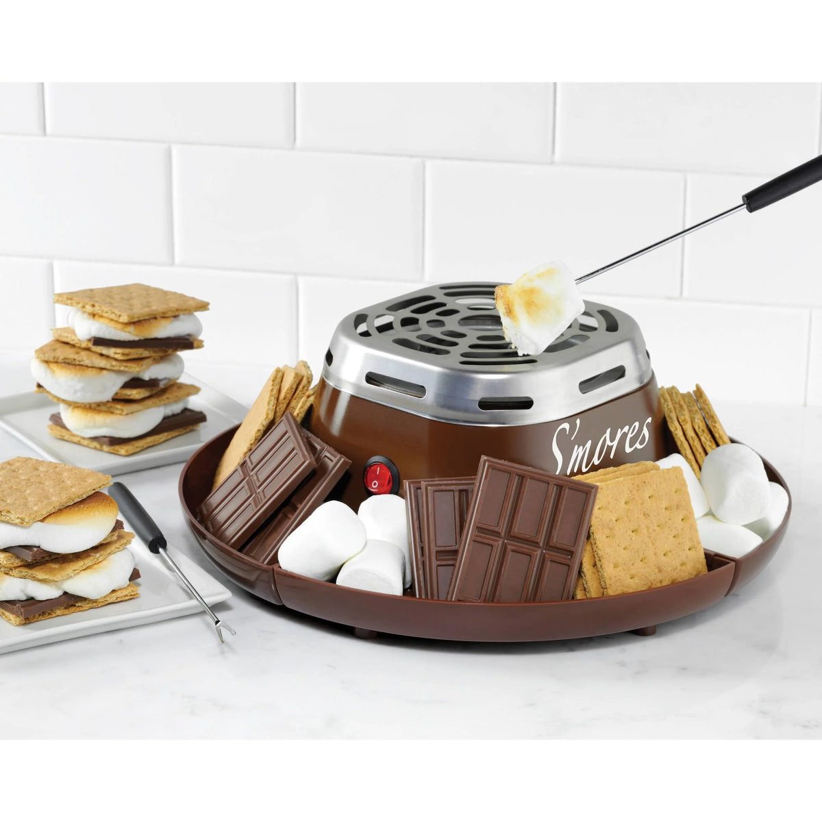 Indoor Electric Stainless Steel S'mores Maker S7695